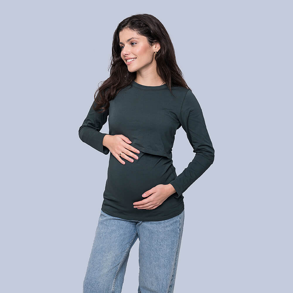 Maternity & nursing long sleeve
