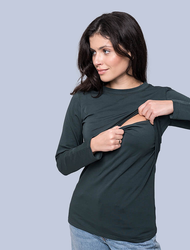Maternity & nursing long sleeve