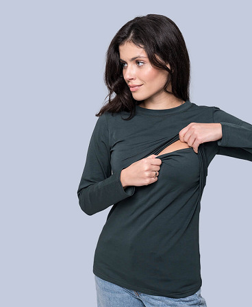 Maternity & nursing long sleeve