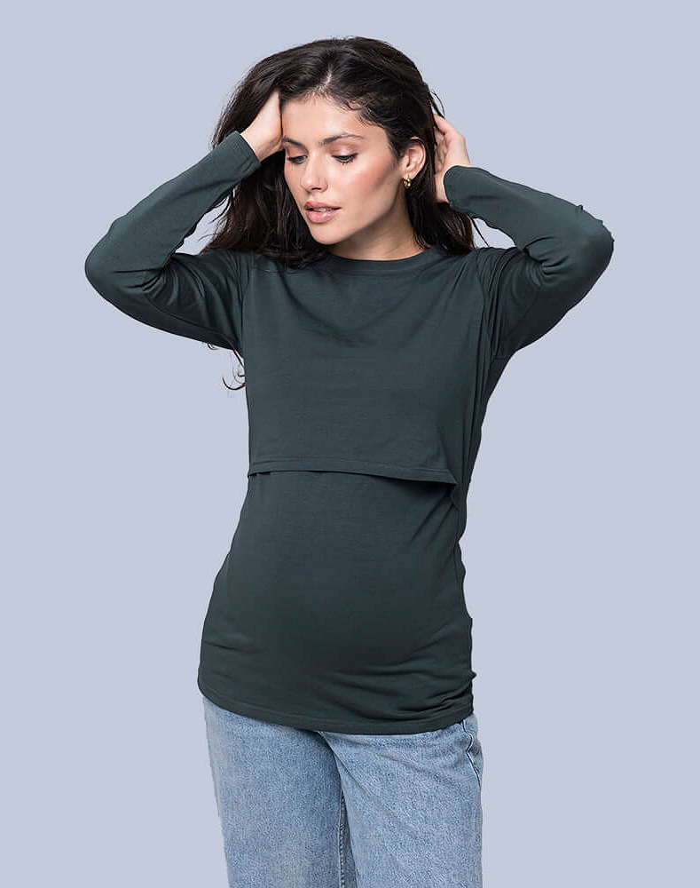 Maternity & nursing long sleeve
