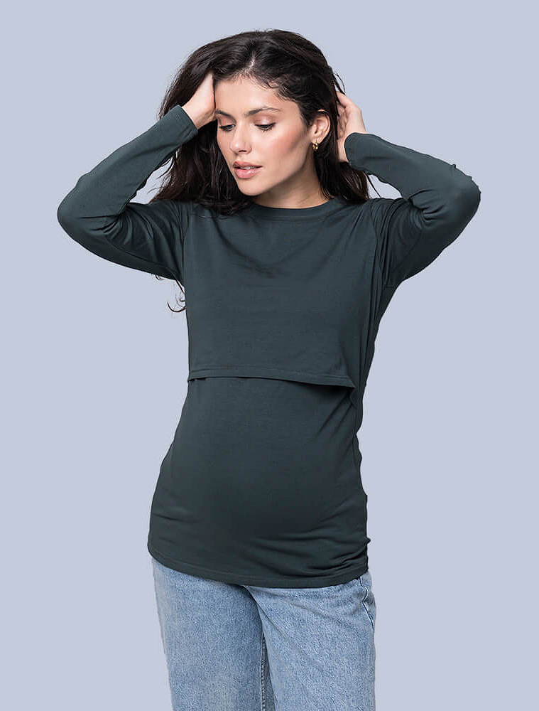 Maternity & nursing long sleeve