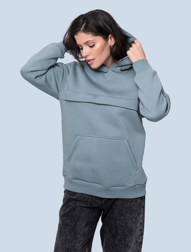 Warm maternity & nursing oversize hoodie