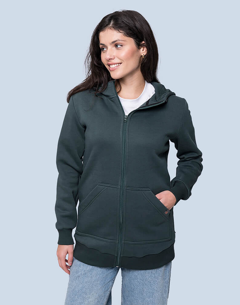 Warm maternity and babywearing hoodie