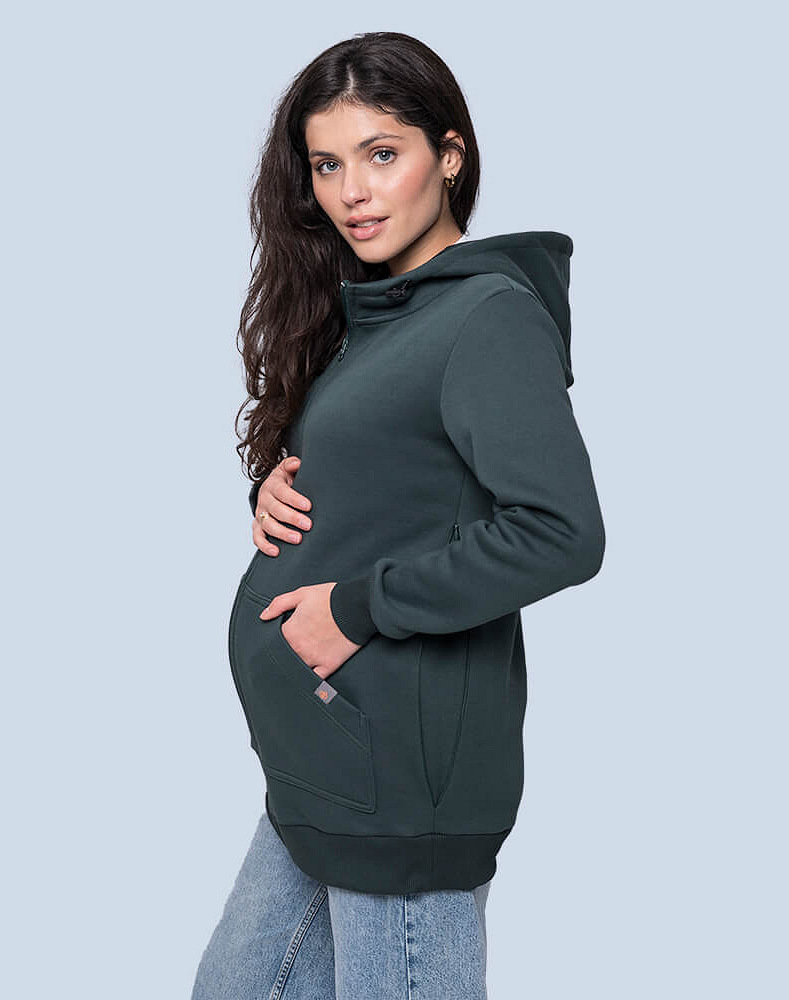 Warm maternity and babywearing hoodie
