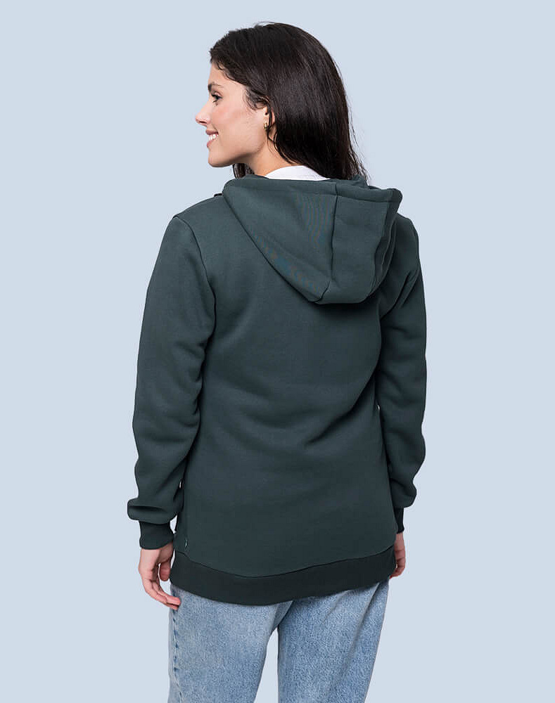 Warm maternity and babywearing hoodie