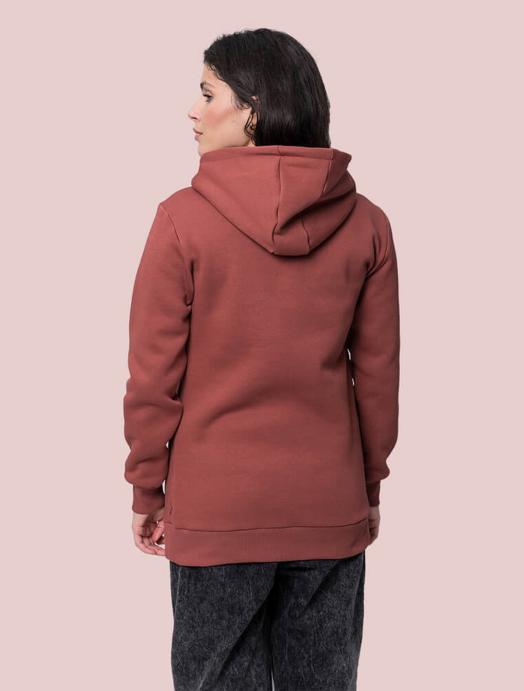 Warm maternity and babywearing hoodie