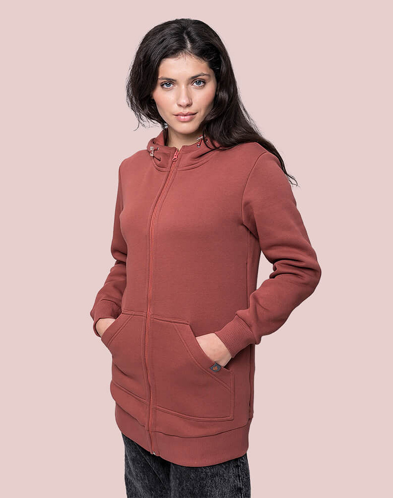 Warm maternity and babywearing hoodie