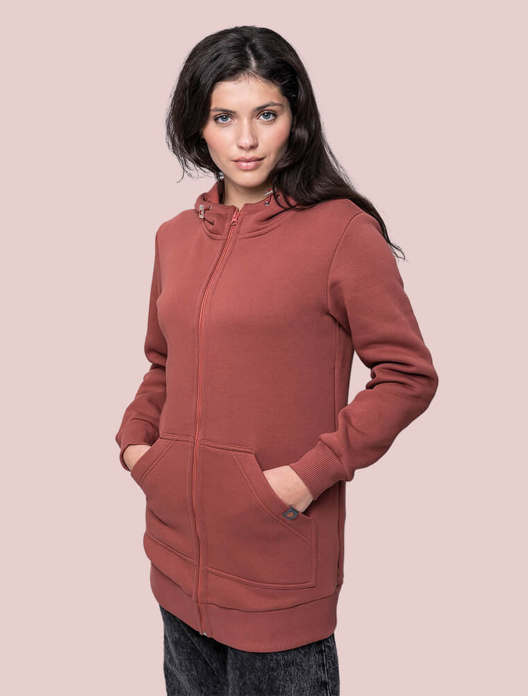 Warm maternity and babywearing hoodie