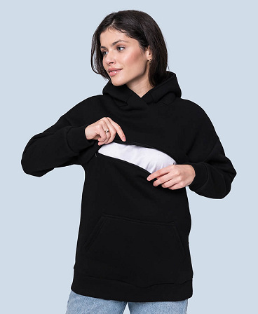 Warm maternity & nursing oversize hoodie