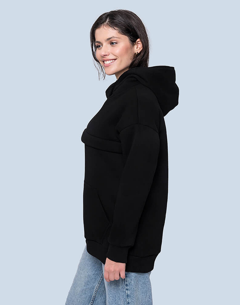 Warm maternity & nursing oversize hoodie