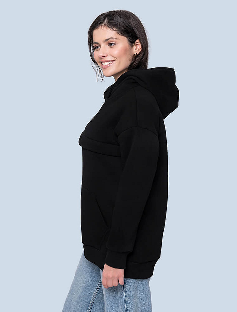 Warm maternity & nursing oversize hoodie