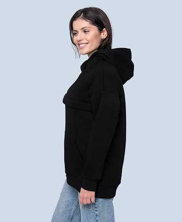 Warm maternity & nursing oversize hoodie