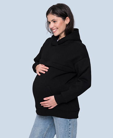 Warm maternity & nursing oversize hoodie