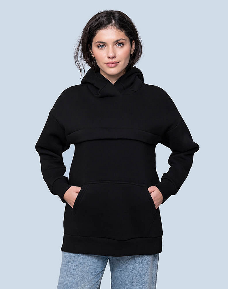Warm maternity & nursing oversize hoodie