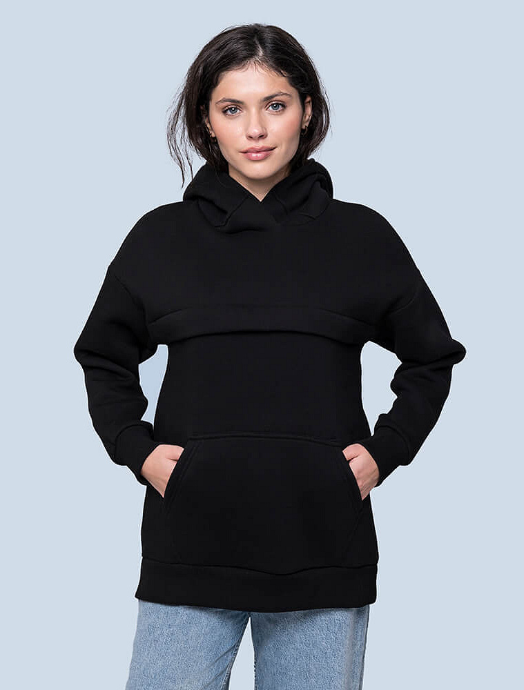 Warm maternity & nursing oversize hoodie
