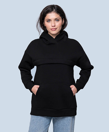 Warm maternity & nursing oversize hoodie
