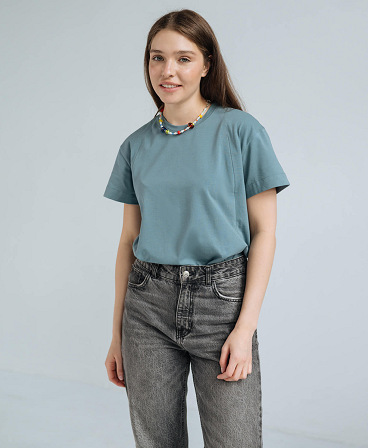 Oversized maternity and nursing t-shirt