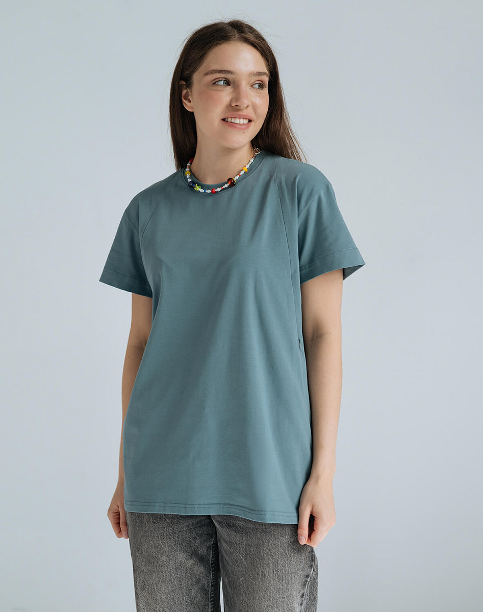 Oversized maternity and nursing t-shirt