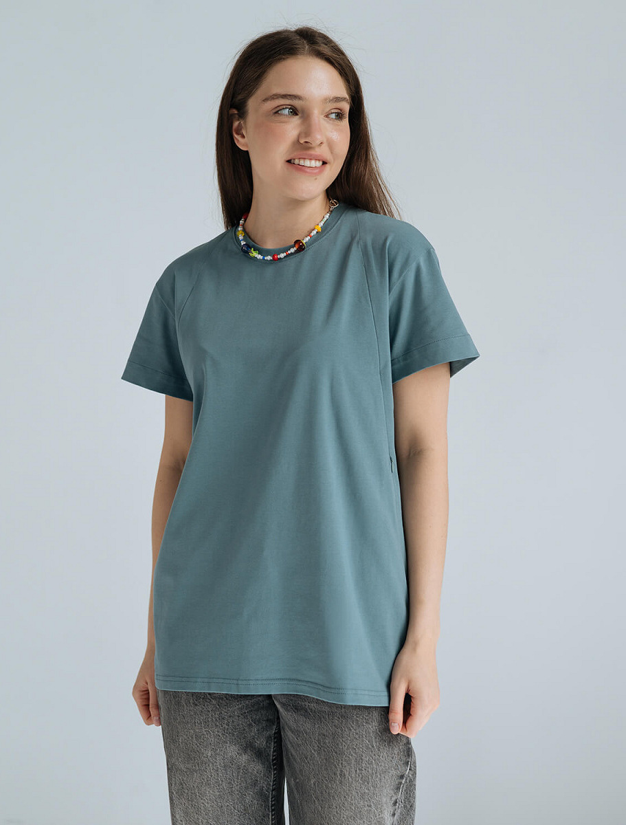 Oversized maternity and nursing t-shirt