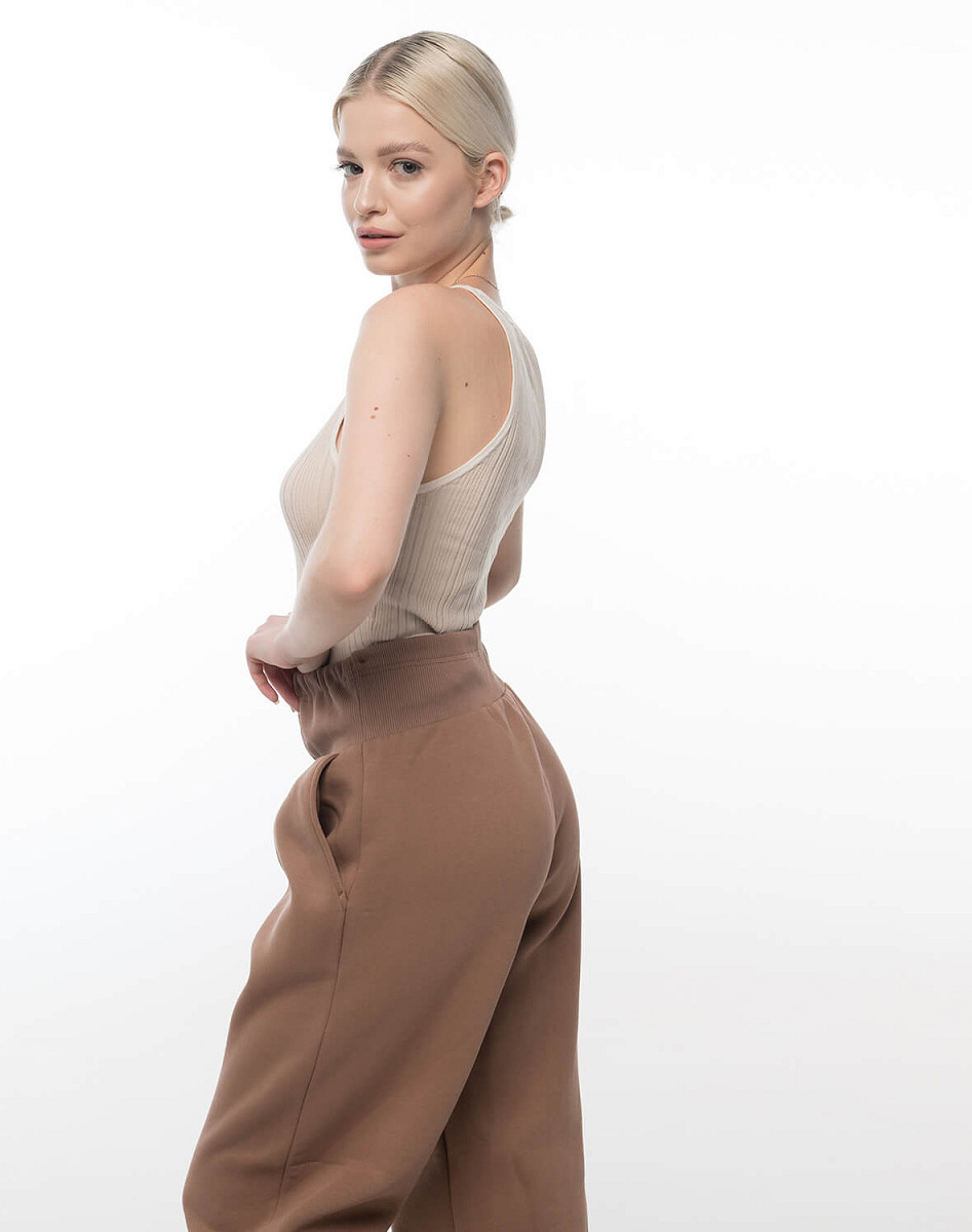 Fleece-lined maternity sweatpants
