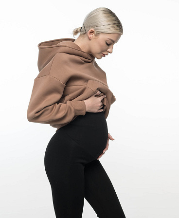 Maternity fleece-lined leggings