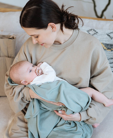 Stretchy swaddle blanket 110 x 90 cm