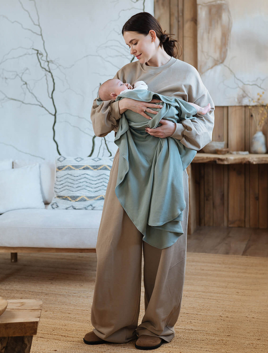 Stretchy swaddle blanket 110 x 90 cm