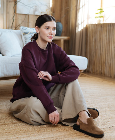 Warm maternity & nursing oversize sweatshirt