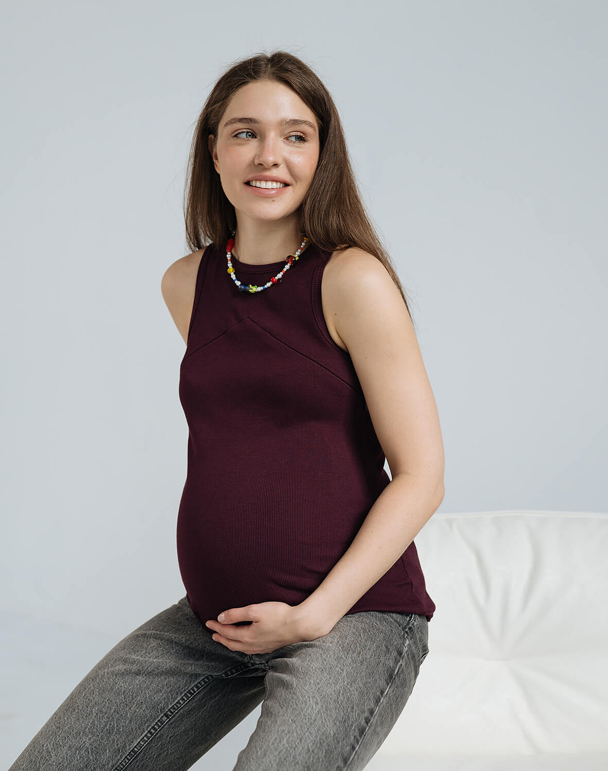 Maternity & nursing tank top