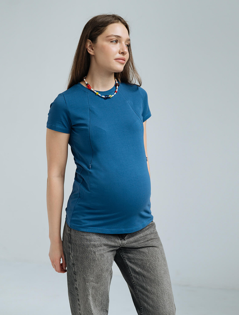 Straight fit maternity and nursing t-shirt