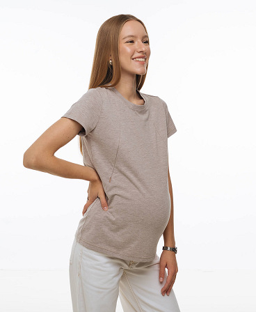 Straight fit maternity and nursing t-shirt