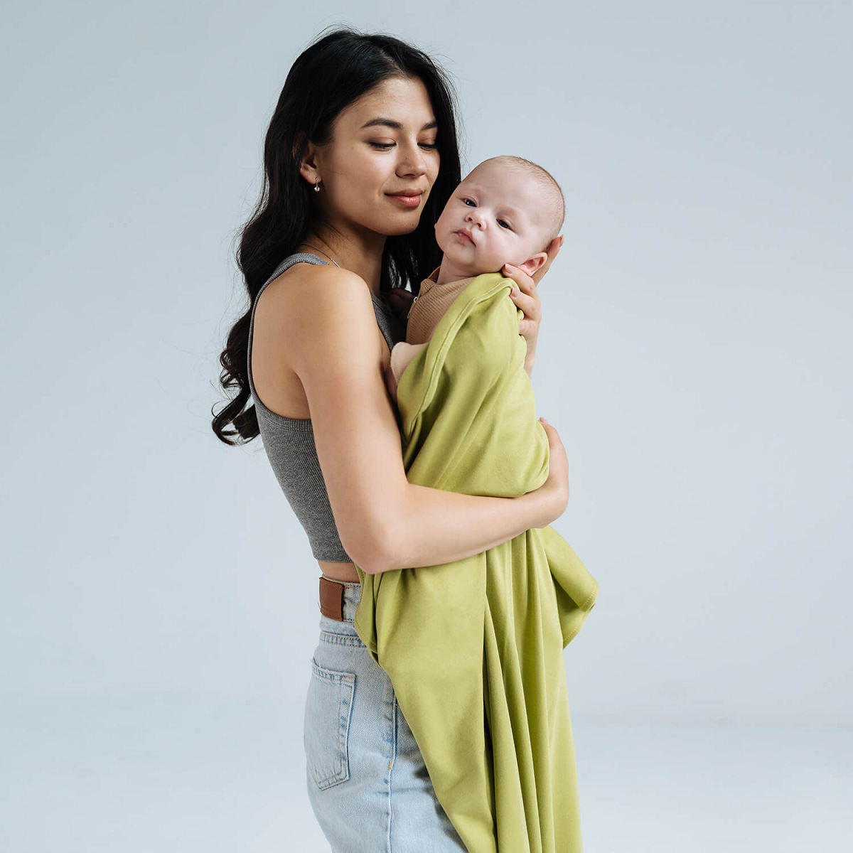 Stretchy swaddle blanket 110 x 90 cm