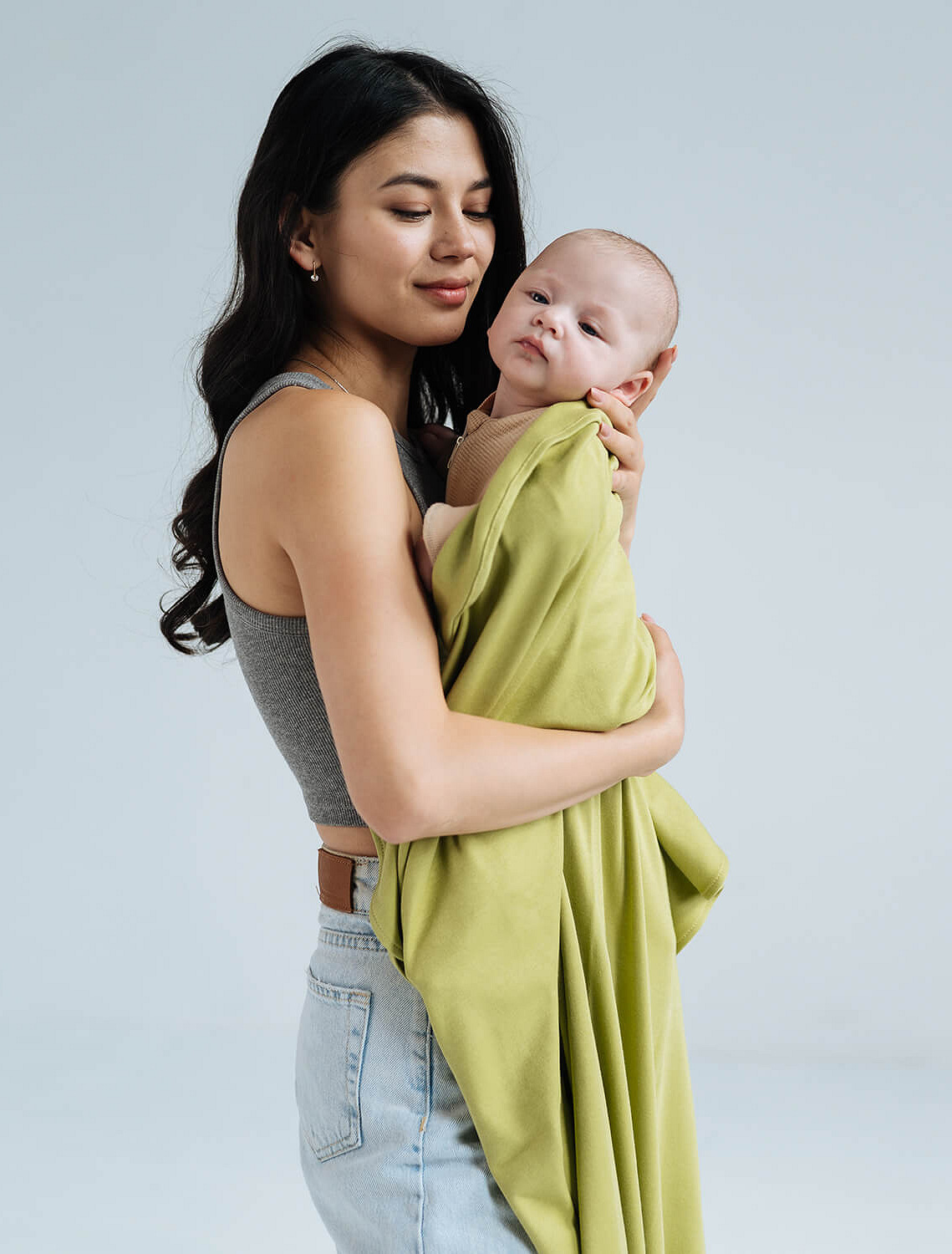 Stretchy swaddle blanket 110 x 90 cm