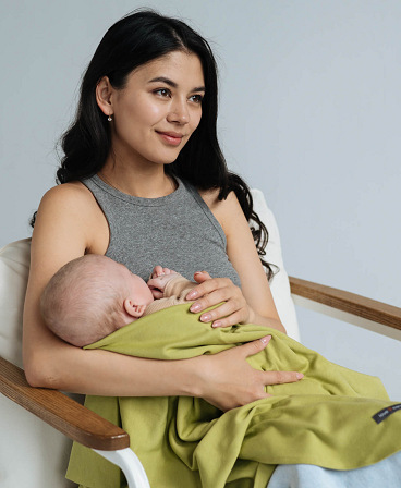 Stretchy swaddle blanket 110 x 90 cm