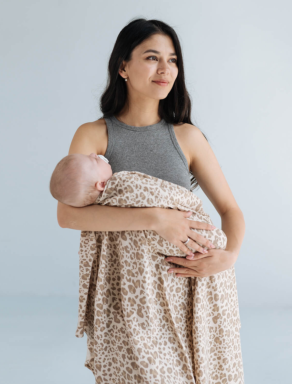 Stretchy swaddle blanket 110 x 90 cm