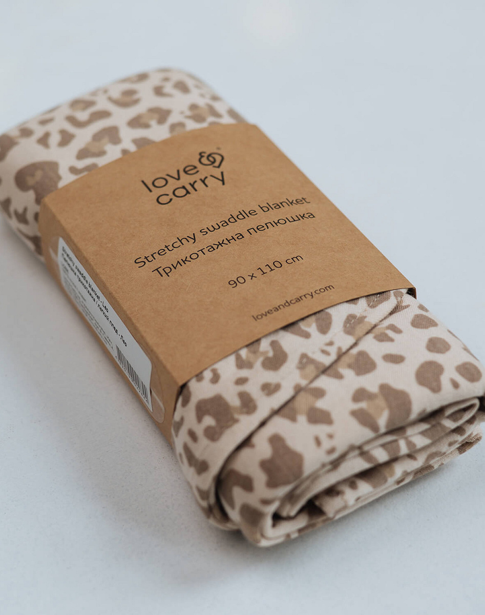 Stretchy swaddle blanket 110 x 90 cm