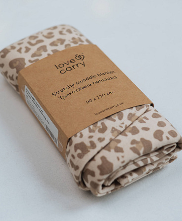 Stretchy swaddle blanket 110 x 90 cm