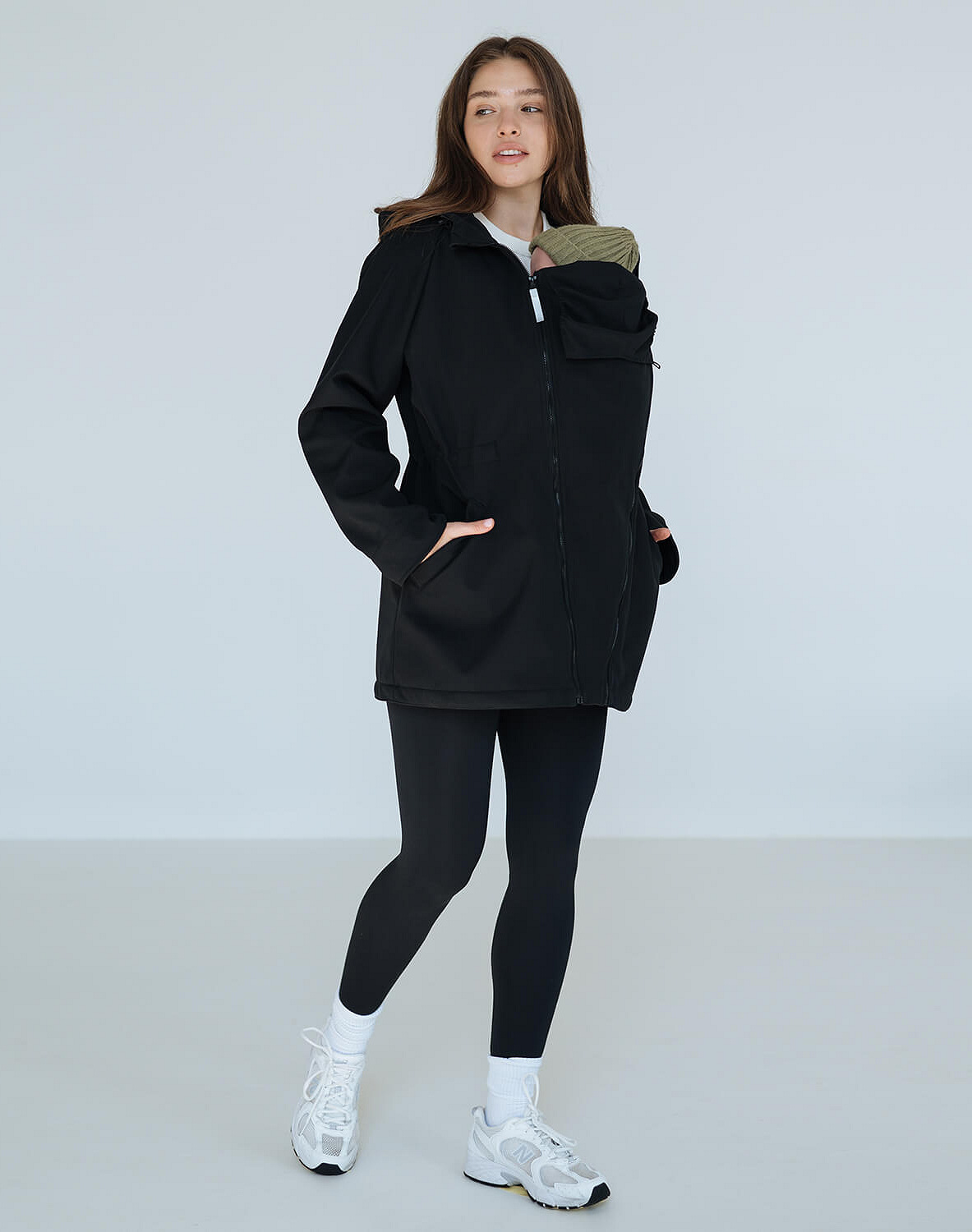 3 in 1 Softshell maternity babywearing jacket