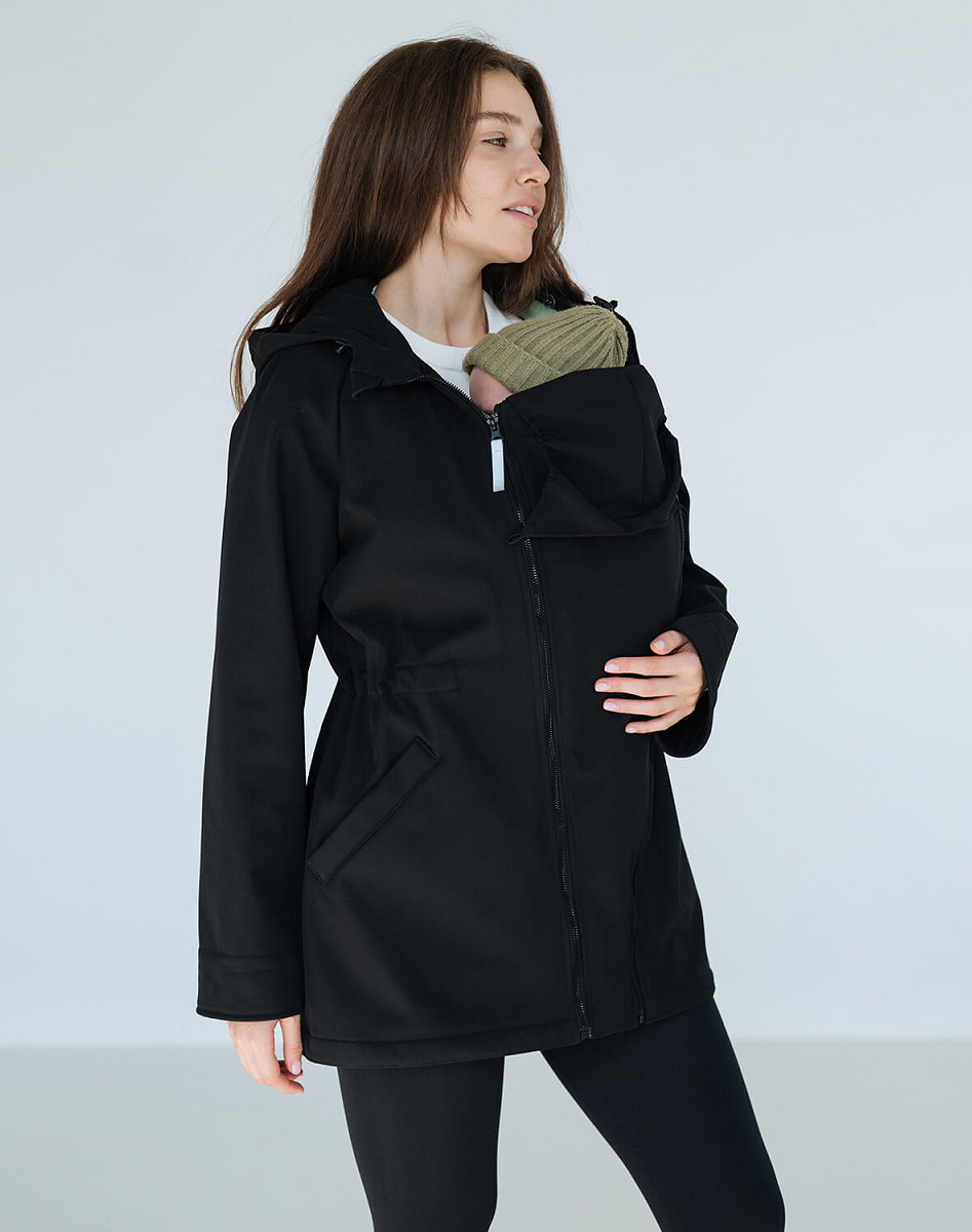 3 in 1 Softshell maternity babywearing jacket