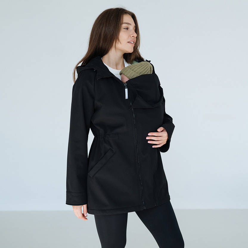 Babywearing jacket for mom and baby by Love & Carry