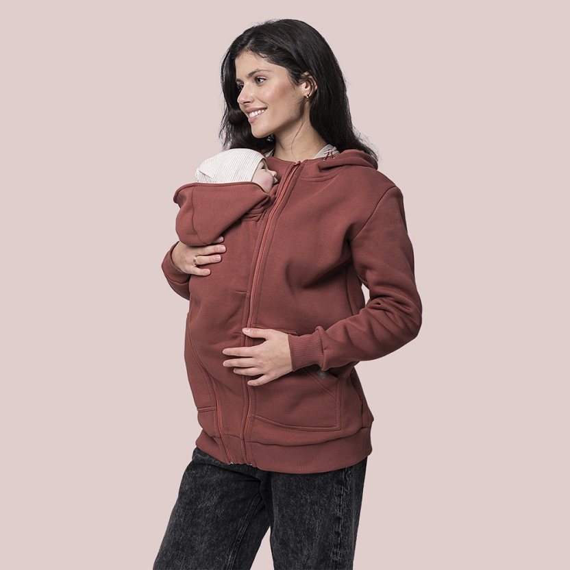 Maternity and babywearing hoodie