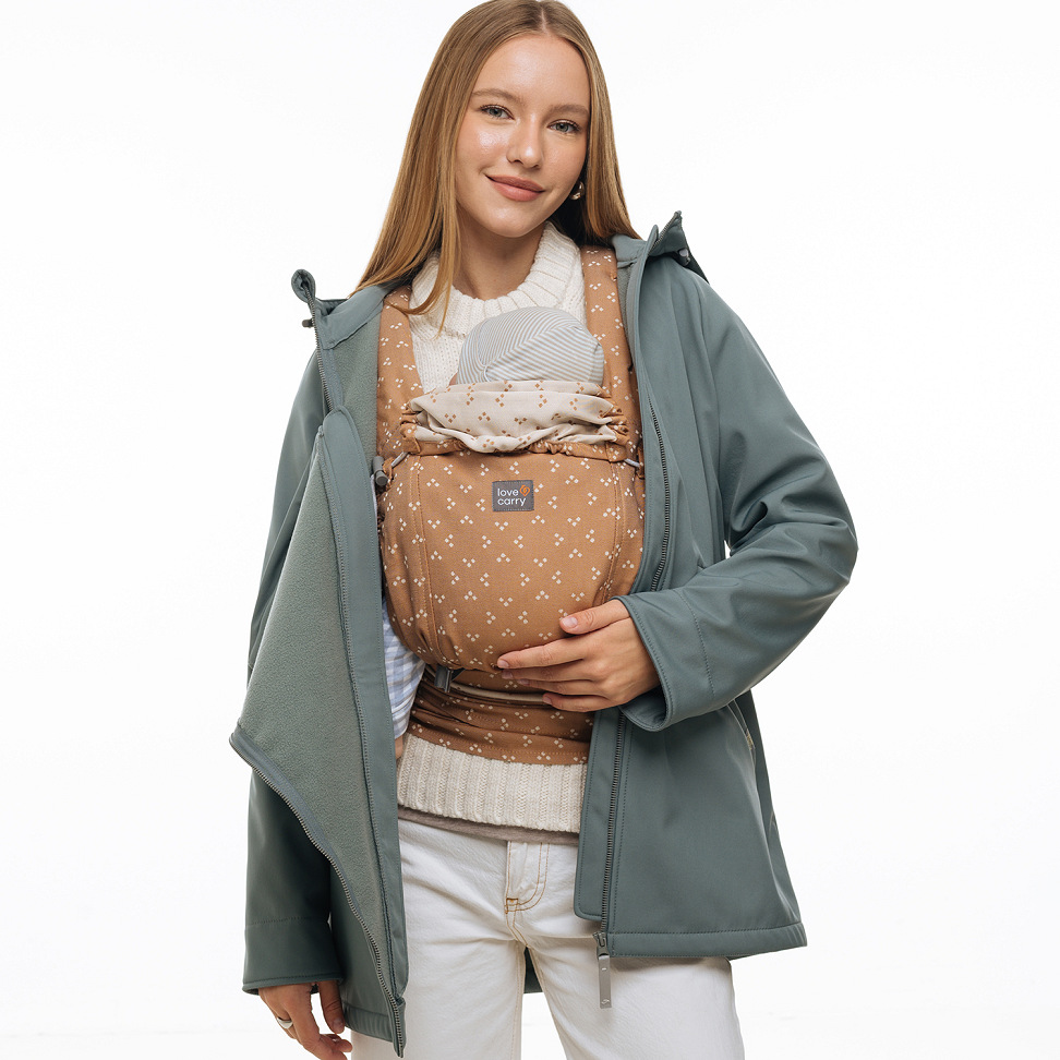 3 in 1 Softshell maternity babywearing jacket