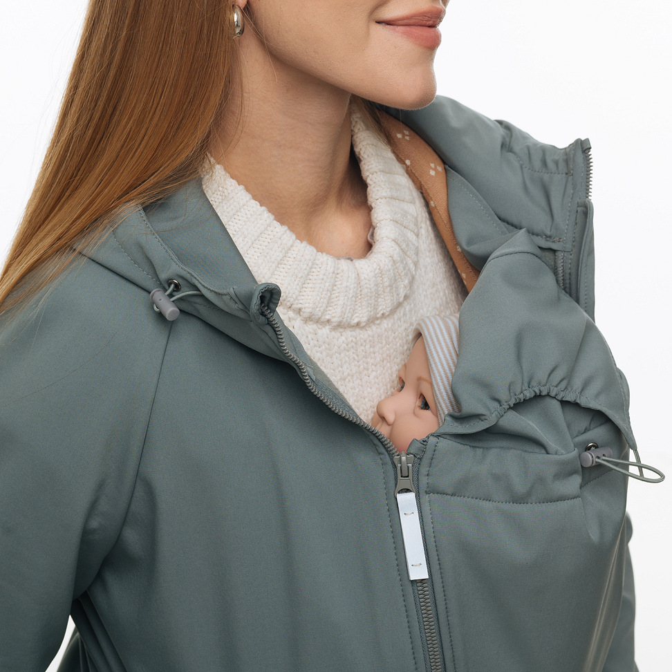 3 in 1 Softshell maternity babywearing jacket