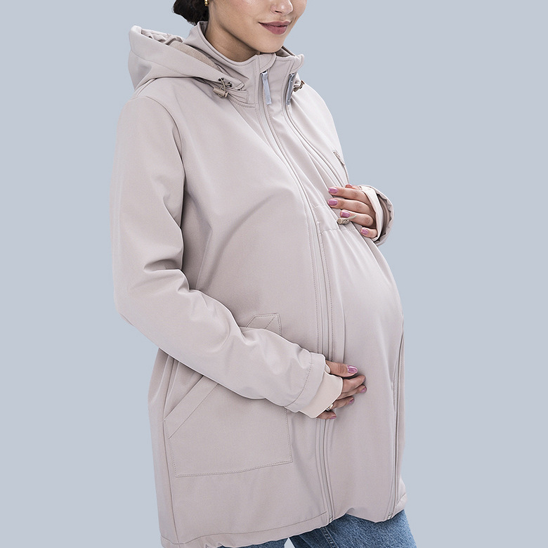4 in 1 Softshell maternity babywearing jacket