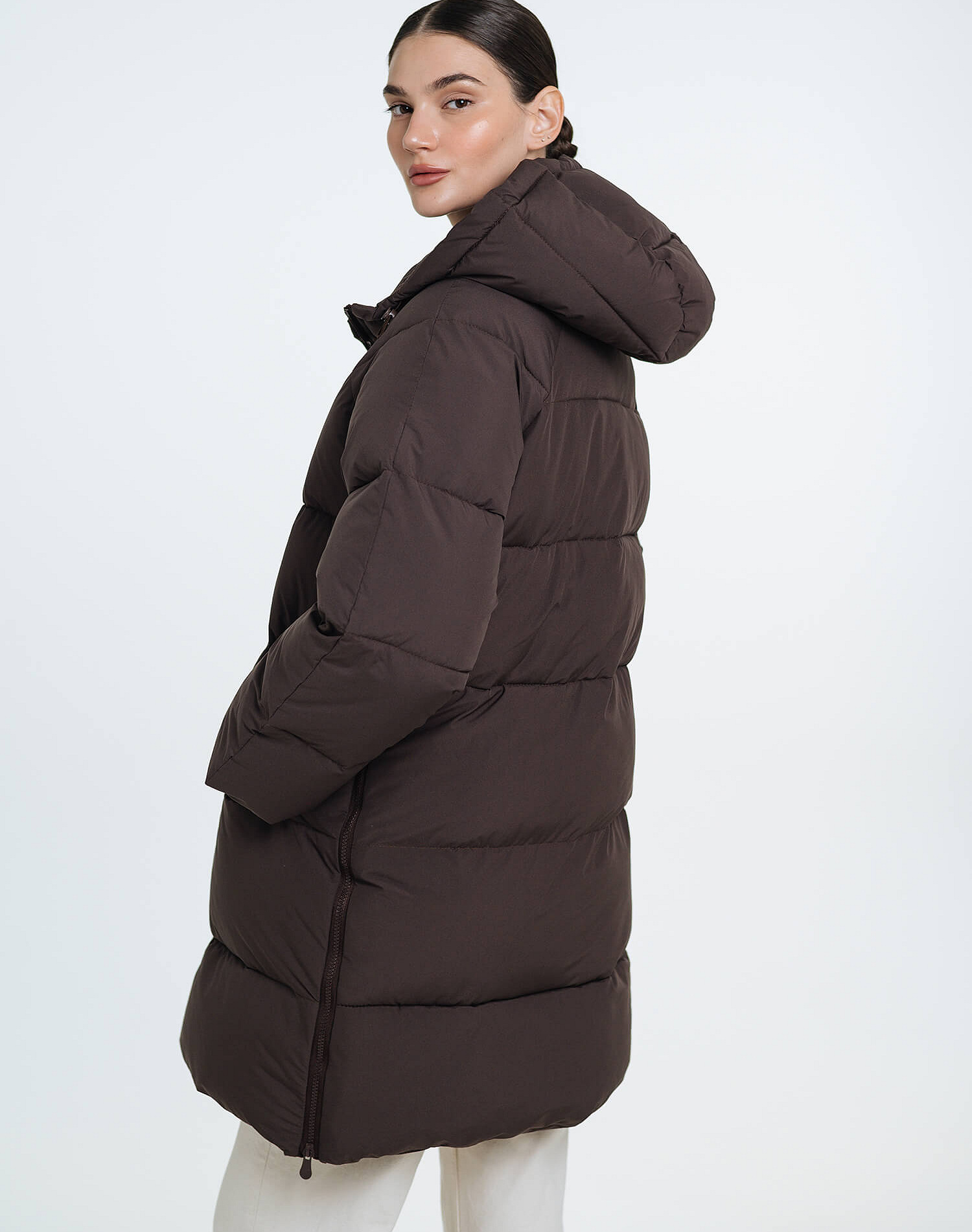 Love & Carry 3-in-1 winter babywearing coat in Chocolate