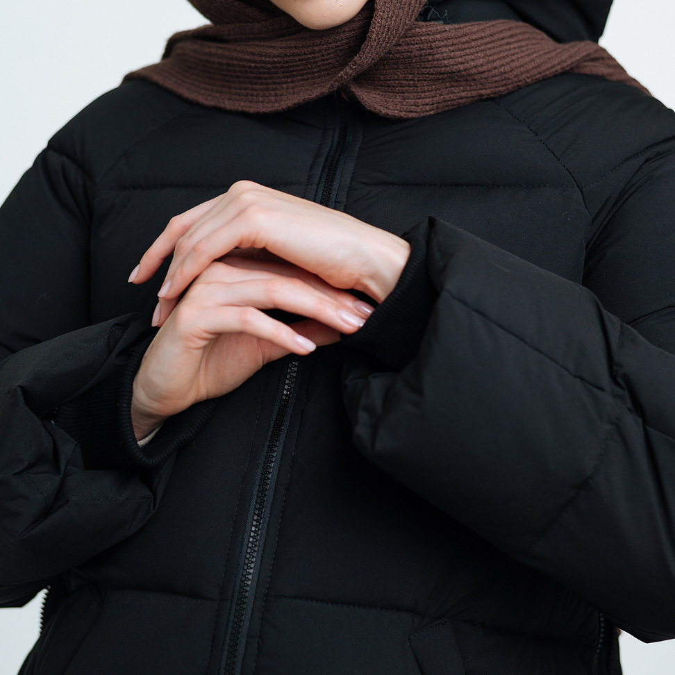 Love & Carry 3-in-1 beige winter maternity and babywearing jacket