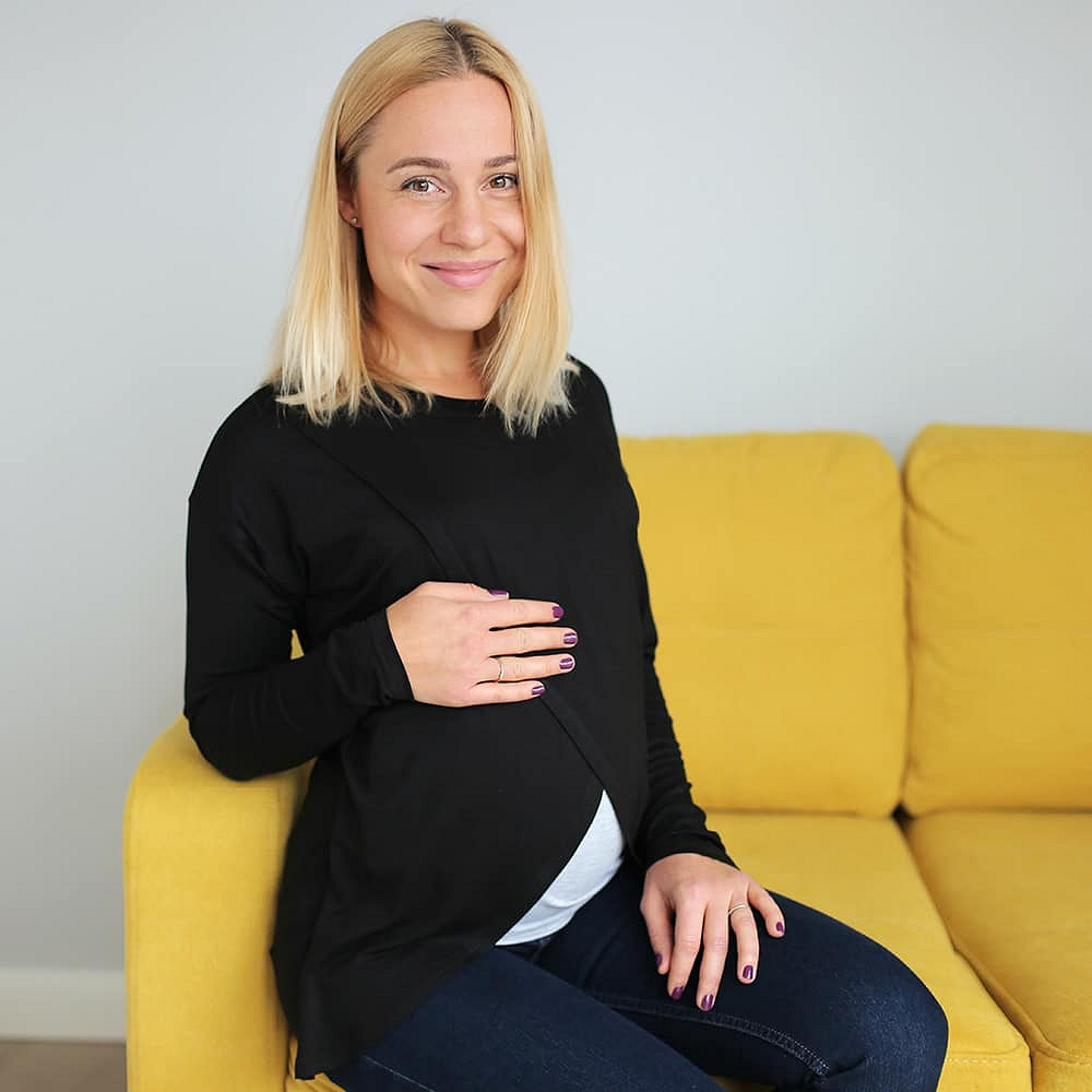 Double-layer Maternity & nursing long sleeve