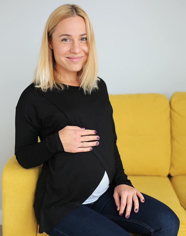 Double-layer Maternity & nursing long sleeve