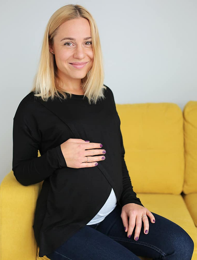 Double-layer Maternity & nursing long sleeve