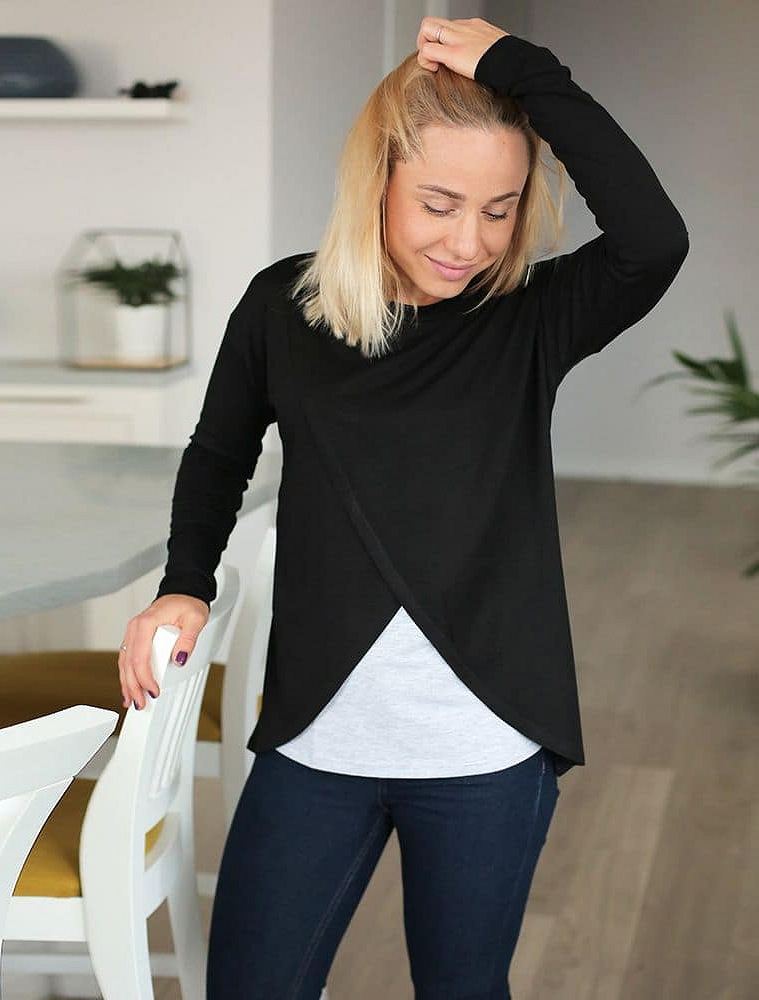 Double-layer Maternity & nursing long sleeve